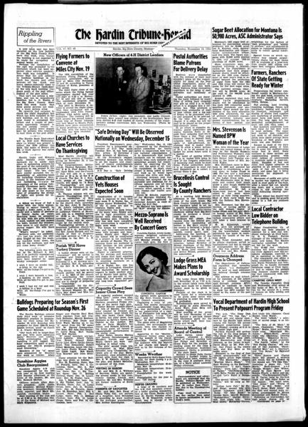The Hardin tribune-herald (Hardin, Mont.), November 18 — No identificado
