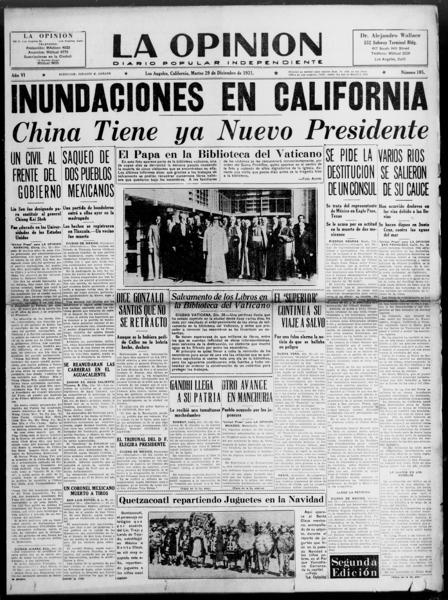 La opinión (los Angeles, Calif.), December 29 — No identificado
