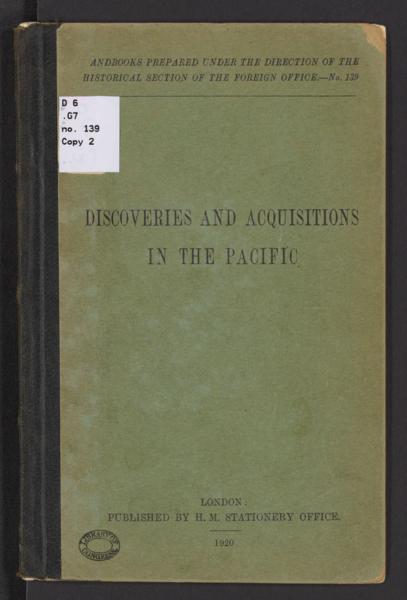 Discoveries and acquisitions in the Pacific — No identificado