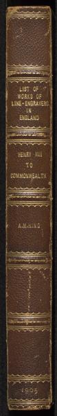 List of the works of native and foreign line-engravers in England, from Henry VIII to the Commonwealth — No identificado