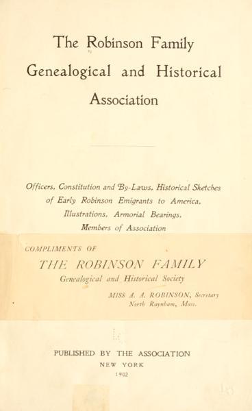 The Robinsons and their kin folk — No identificado