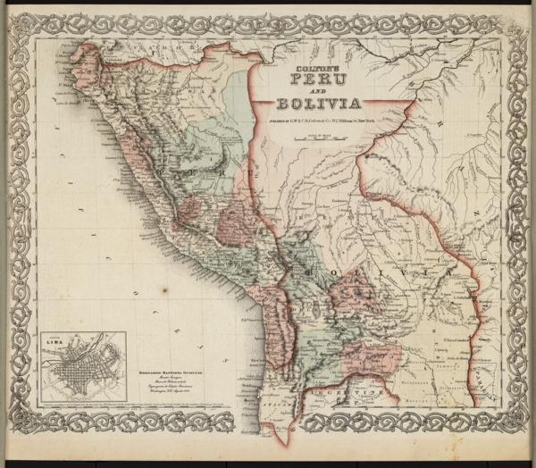 Colton's Peru and Bolivia — No identificado