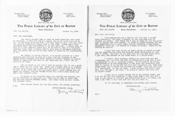 National American Woman Suffrage Association Records: General Correspondence, 1839-1961; Goldstein, Fanny — No identificado