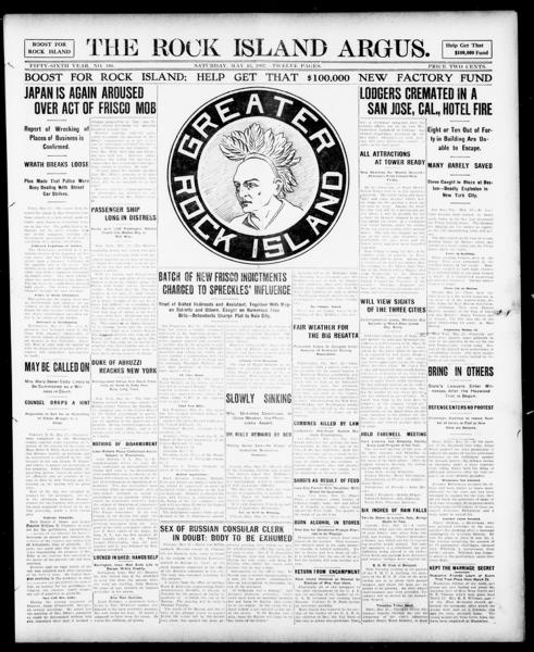 Rock Island Argus (Rock Island, ILL.), May 25 — No identificado