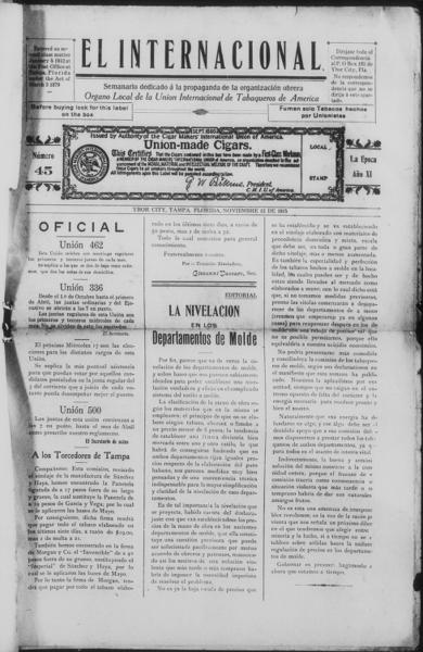 El internacional (Tampa, Fla.), November 12, 1915