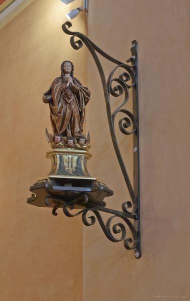 Interior detail of Mission Nuestra Senora de la Purisima Concepcion de Acuna, now commonly called Mission Concepcion. San Antonio, Texas — No identificado
