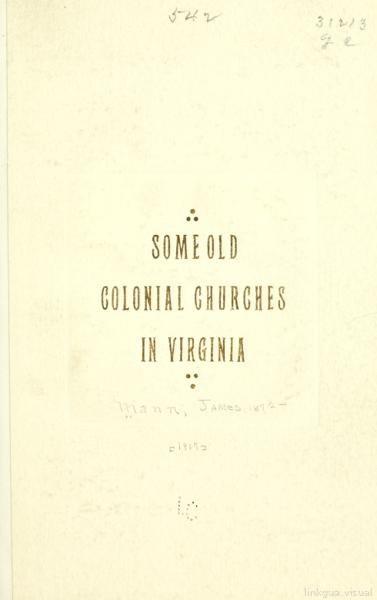 Some old colonial churches in Virginia — No identificado