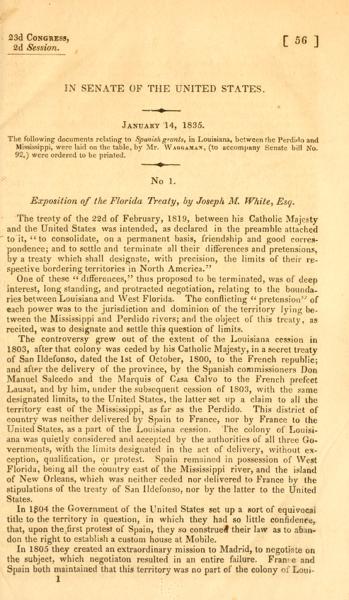 Documents relating to Spanish grants, in Louisiana — No identificado
