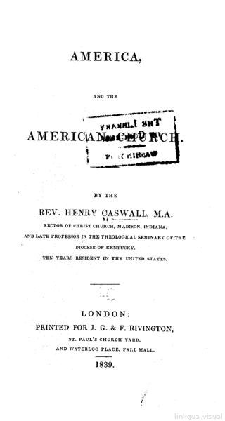 America and the American church — No identificado