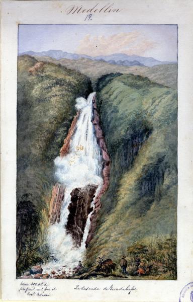 The Guadalupe Waterfall, Province of Medellín — No identificado