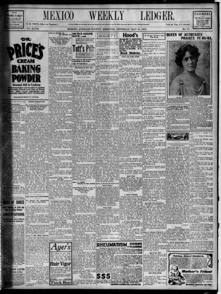 Mexico weekly ledger (Mexico, Mo.), May 18 — No identificado