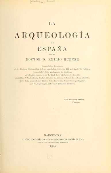 La arqueología de España — No identificado
