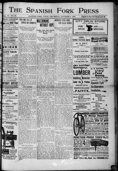 The Spanish Fork Press — No identificado