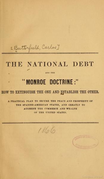 La deuda nacional y el doctorado Monroe cómo extinguir una y establecer la otra