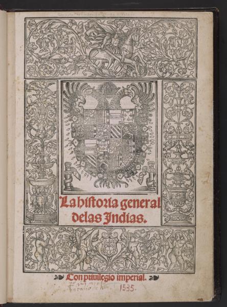 La historia general delas Indias : con priuilegio imperial — No identificado
