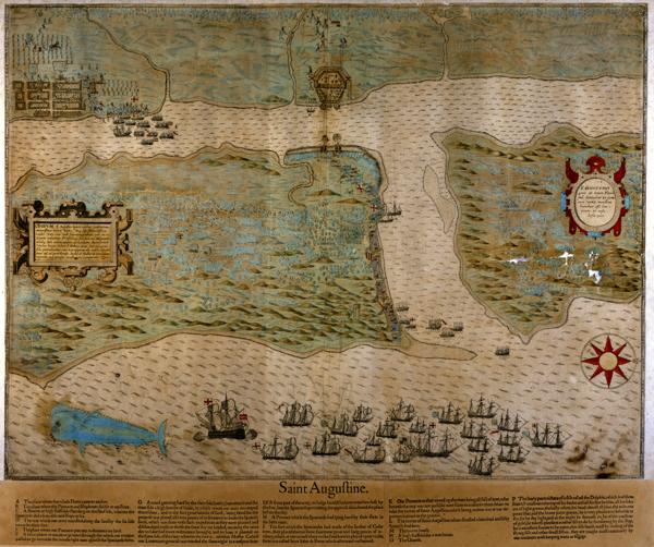 Saint Augustine Map, 1589 — No identificado