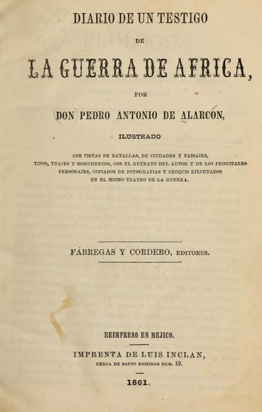 Diario de un testigo de la guerra de Africa — No identificado