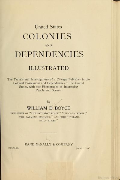 Estados Unidos colonias y dependencias ilustrado — No identificado
