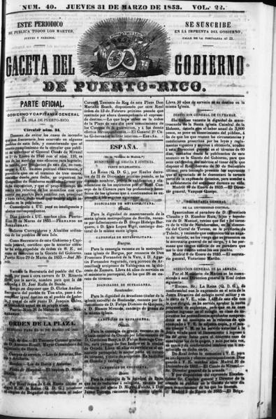 Gazeta de Puerto-Rico (San Juan, P.R.), March 31 — No identificado