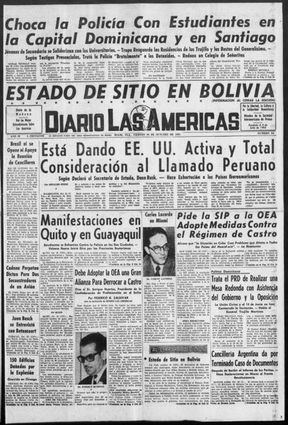 Diario las Américas (Miami, Fla.;Miami Springs, Fla.), October 20 — No identificado