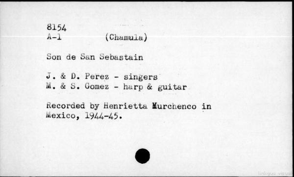 Son de San Sebastian — No identificado