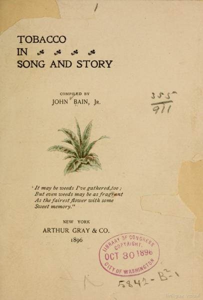 Tobacco in song and story — No identificado