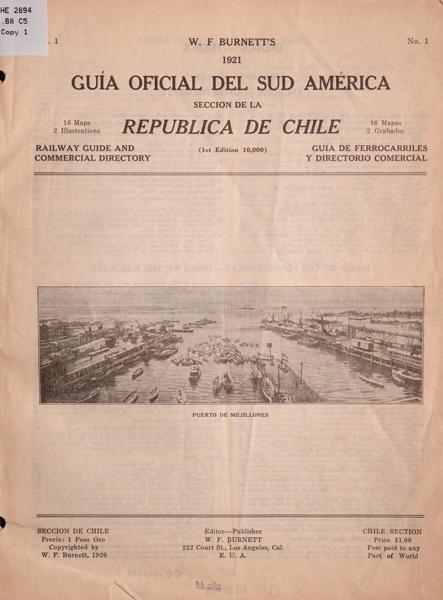 W. F. Burnett's... Guia oficial del Sud America — No identificado