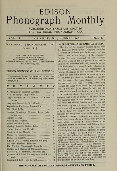 [Jun. 1905] Edison phonograph monthly — No identificado