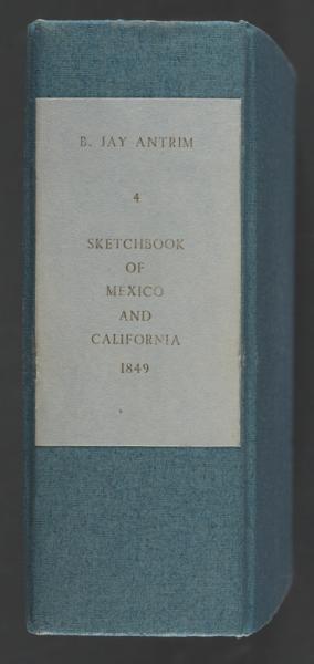 Vol. Sketchbook of Mexico and California — No identificado