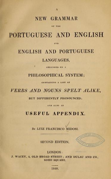A new grammar of the Portuguese and English and English and Portuguese languages — No identificado
