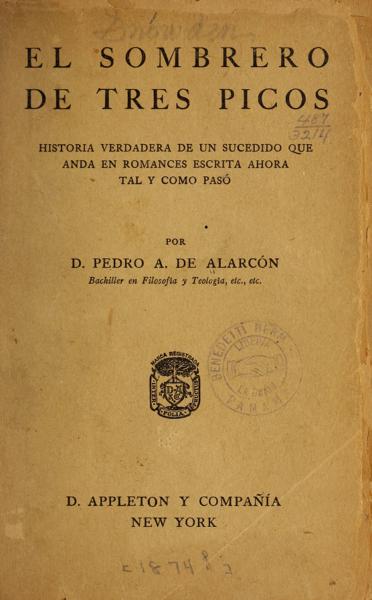 El sombrero de tres picos — No identificado