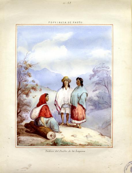 Indians of the Village at Laguna de la Cocha, Pasto Province — No identificado