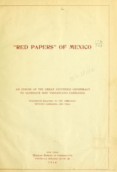 "Red papers" of Mexico;