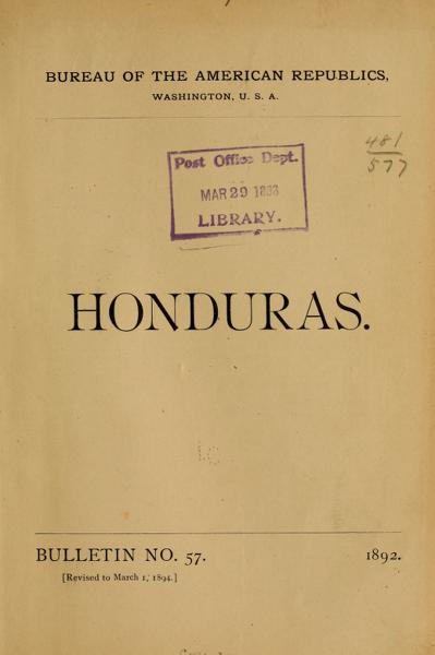 Honduras [a handbook] — No identificado
