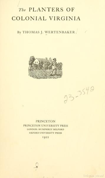 Planters of colonial Virginia — No identificado
