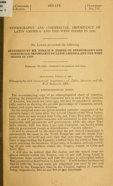 Ethnography and commercial importance of Latin America and the West Indies in — No identificado