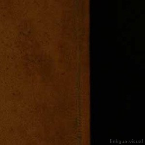 Fondo texturizado marrón rojizo y un área negra, divididos verticalmente