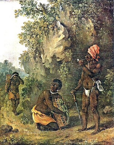 Personas indígenas en la naturaleza — Agostino Brunias