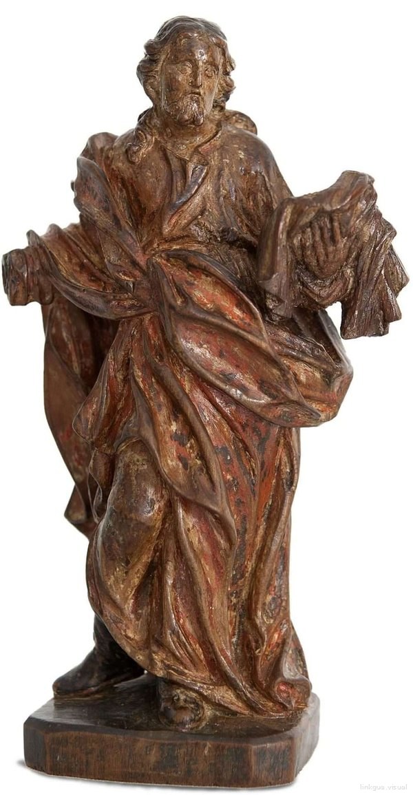 Escultura policromada atribuida a Aleijadinho — Antônio Francisco Lisboa "Aleijadinho"