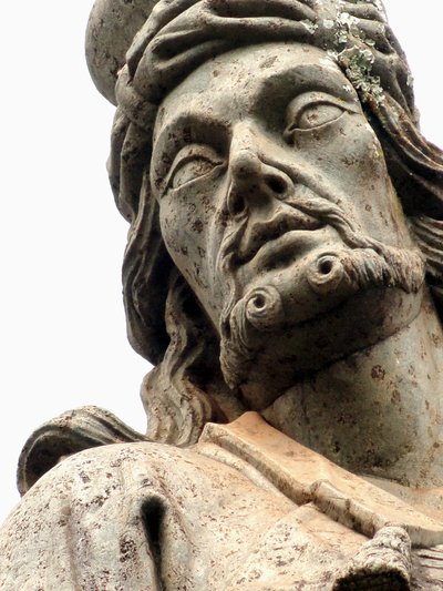 Aleijadinho - Detalhe do profeta Habacuc - Santuário do Bom Jesus de Matosinhos - Congonhas — Antônio Francisco Lisboa "Aleijadinho"