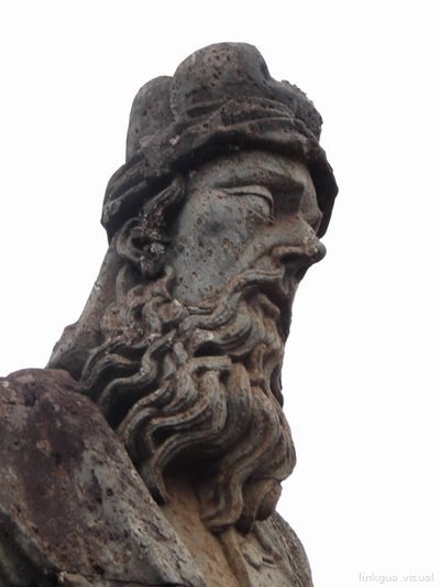 Perfil clásico de un hombre con barba y sombrero