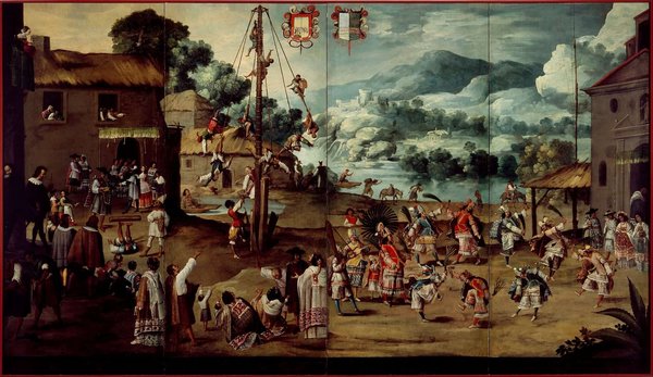 Mexicanos del período colonial — Biombos Mexicanos del Periodo Colonial