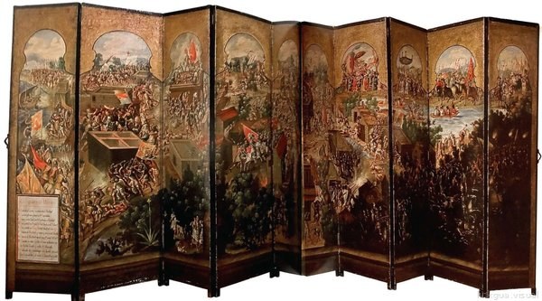 Biombos mexicanos del período colonial