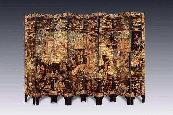 Biombos mexicanos del periodo colonial — Anónimo (biombo colonial mexicano)