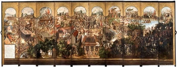 Biombos mexicanos del período colonial