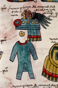 Códice de guerrero mexica: armadura y tocado — Anónimo mixteco