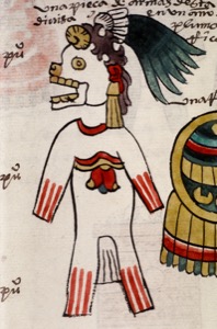 Figura del Códice Selden (Bodleian Library): Representación de un guerrero azteca — Anónimo mixteco