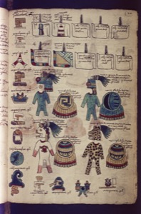 Códice Selden — (Bodleian Library): Indumentaria y Símbolos Mexicas — Anónimo mixteco