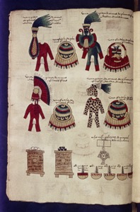 Figuras de guerreros y ofrendas de la cultura mexica — Anónimo mixteco