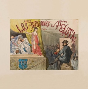 Ilustración de "los Borbones en Pelota" — Valeriano y Gustavo Adolfo Bécquer